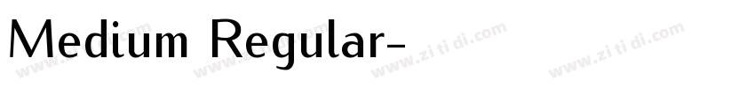 Medium Regular字体转换
